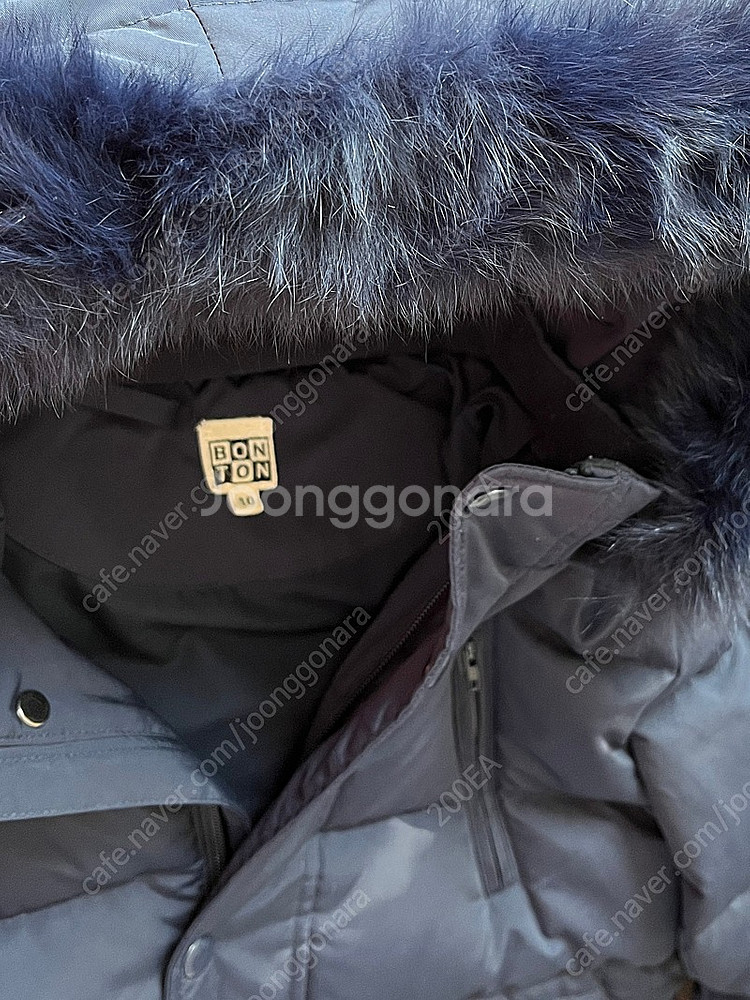 BONTON 봉통 오리털 다운패딩+폭스털트리밍 10A--9
