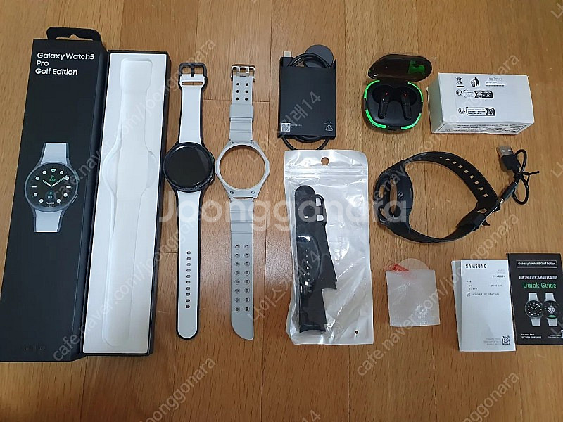 갤럭시워치5 45mm 프로 골프에디션+ 여러가지 구성품--0