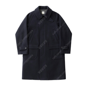 [03] 어나더오피스 Voyager Balmacaan Coat 다크네이비