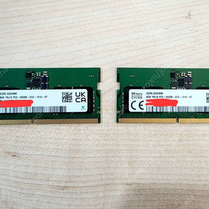 노트북용 DDR5 8GB 5600Mhz 2개 일괄 판매합니다.