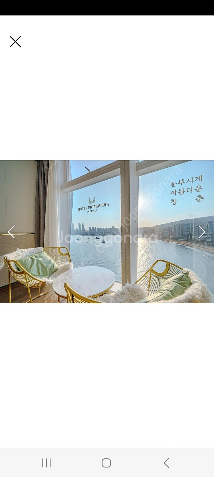 부산 광안리 프리마베라 호텔 11월 21일 ~ 23일 ...--1