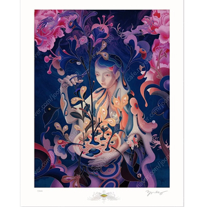 James Jean-The Editor(night mode) 제임스 진 리미티드 판화.