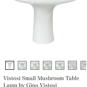 1960s Vistosi Small Mushroom Table Lamp by Gino Vistosi 이탈리아(이태리)브랜드 지노 비스토시 무라노 테이블 조명 (테이블램프) 판매합니