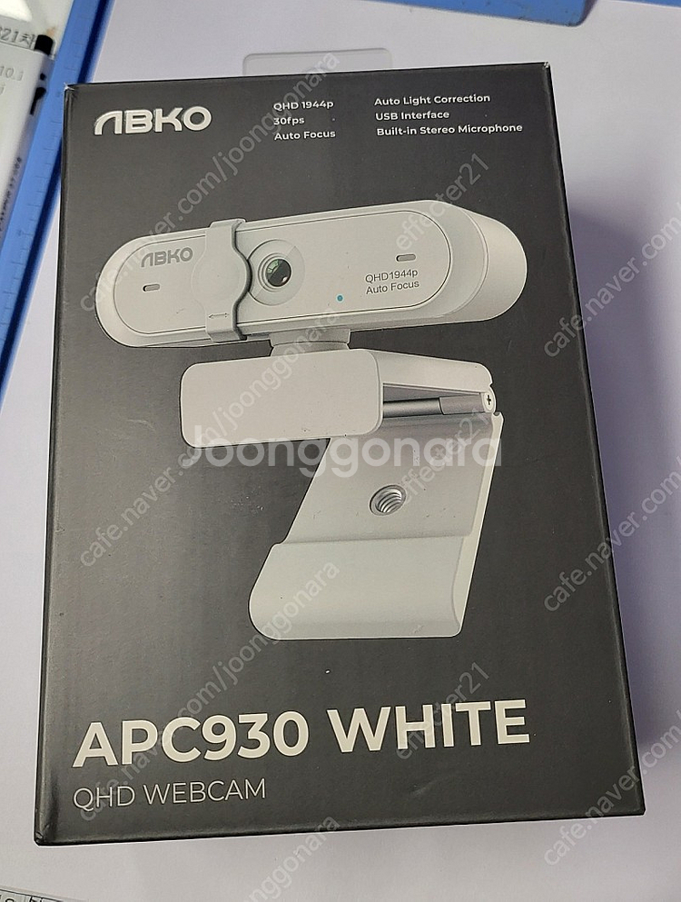 앱코 QHD 웹캠 APC930 화이트--1