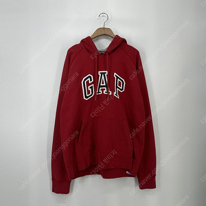 GAP 갭 로고 후드 티셔츠 (L size / RED)