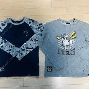 MLB 맨투맨 티셔츠 3벌 155사이즈- 택포3만