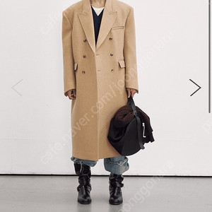 23fw 렉토 더블 코트 라지 사이즈 ROVER FELT OVERSIZED TAILORED DOUBLE COAT (BEIGE)