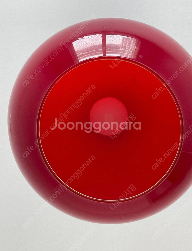 1970s 빈티지조명 미드센추리 빈티지 레드 글라스오팔--5
