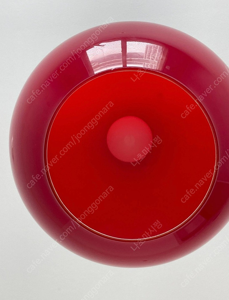 1970s 빈티지조명 미드센추리 빈티지 레드 글라스오팔--5