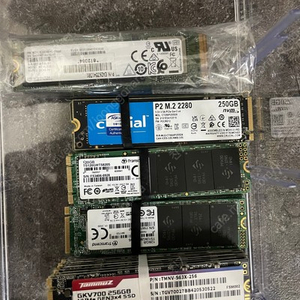 M.2 SSD 120GB 128GB 250GB 256GB 수량 판매 합니다. NVME SATA 120기가 128기가 250기가 256기가