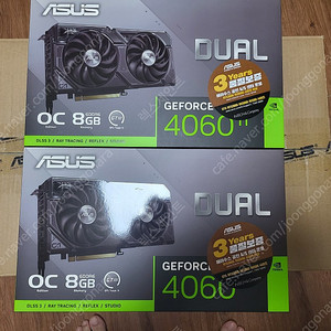 [미개봉] ASUS 4060 ti DUAL OC 8G 팝니다