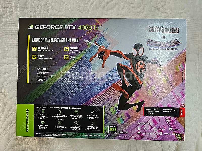 조텍 Zotac rtx4060ti 16gb 미개봉 새제...--1