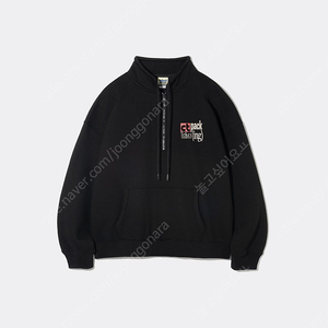 테켓 하프집업 Plan Half Zip-Up Sweatshirt Black