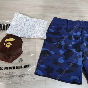 베이프 카모 반바지