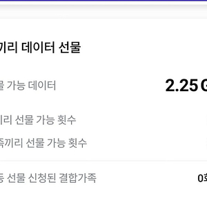 skt데이터 2기가 팔아요