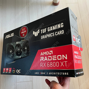 라데온 asus rx6800xt tuf 교환 새제품 및 기타 부속품 판매요.