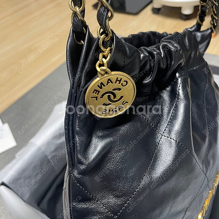 *정품*샤넬22백 스몰 골드--2