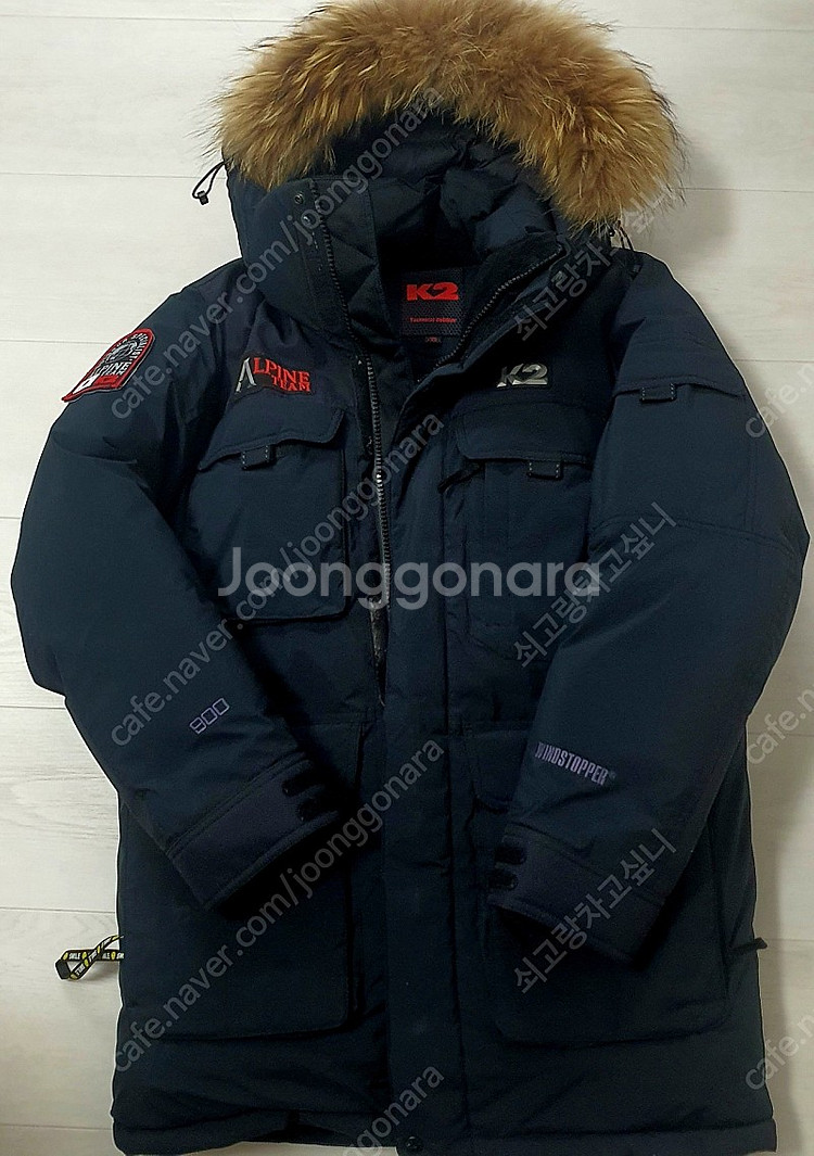 K2 알파인팀 패딩 800필(블랙,95사이즈)--0