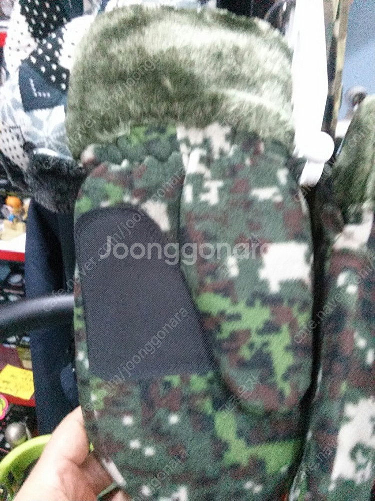 찬바람부는 날씨에 따듯한 밀리터리카모 벙어리 방한장갑 ...--5