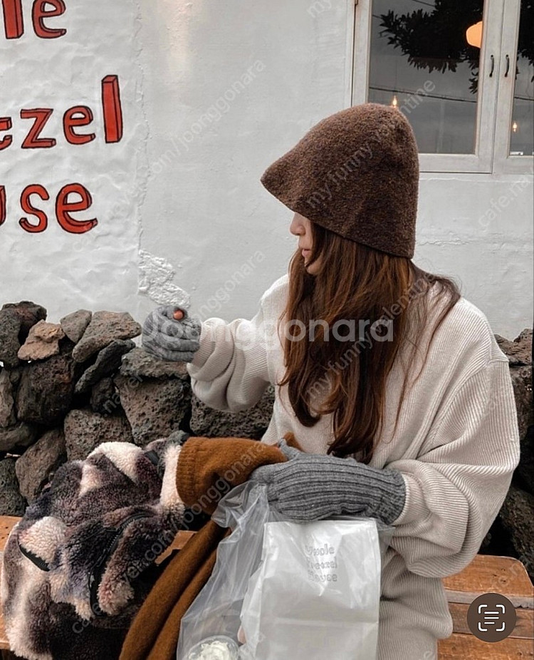 가격내림/ 율하네 홀가먼트 헷 (브라운)--1