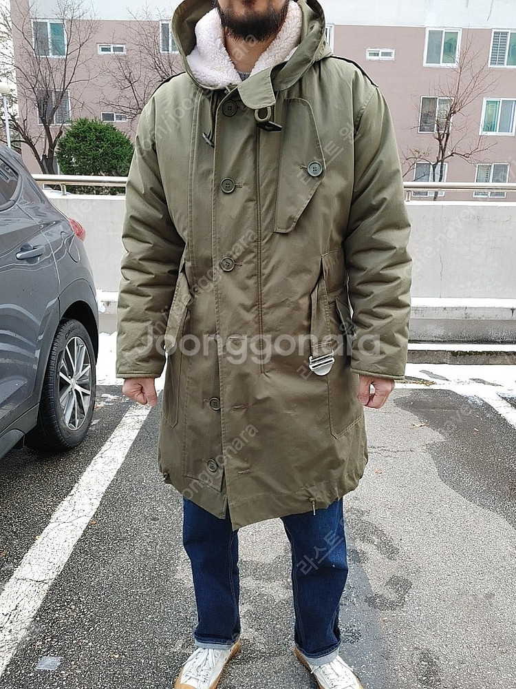 산드로 옴므 양털 야상패딩--8