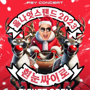 싸이 올나잇콘서트 <<흰눈싸이로>> 12/22 첫콘 vip 2연석 양도합니다