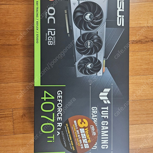 ASUS TUF Gaming 지포스 RTX 4070 Ti 아수스 터프 미개봉 부산