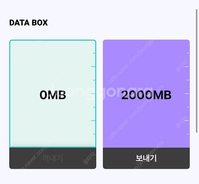 Kt데이터 2기가 팝니다.--0