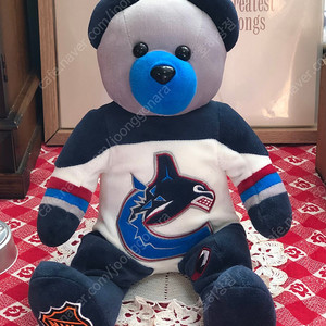 NHL 밴쿠버 커넉스 팀 공식베어 내셔널 하키 리그 굿즈 아이스하키 밴쿠버 캐넉스 희귀 수집품 빈티지인형