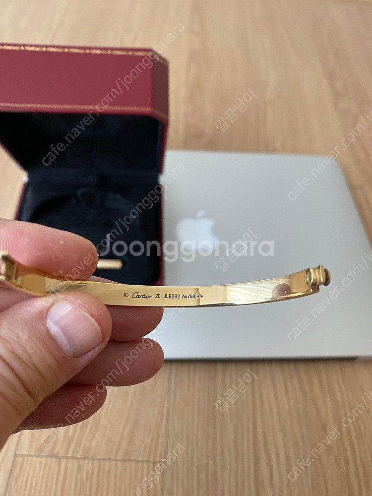 까르띠에 러브팔찌 엘로우골드 18k(38.83g) 사이...--1