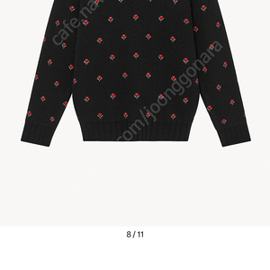 문달 니트 w신상품 Jardin V-neck Knit in Black