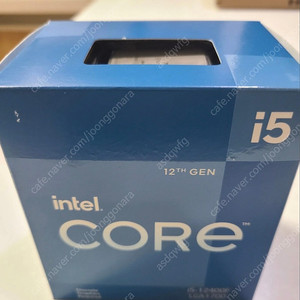 인텔 i5 12400F CPU(정품 박스셋, 미사용 순정쿨러포함) 13만