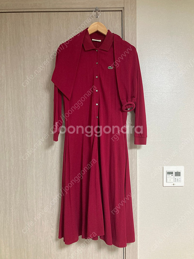 라코스테 최화정원피스 플레어원피스 긴팔--0