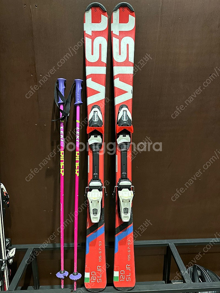 vist 주니어 스키 120 세트 판매합니다--2