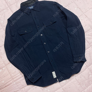 (S,90~95) 폴로 랄프로렌 면,울 셔츠 PRL NAVY SHIRT