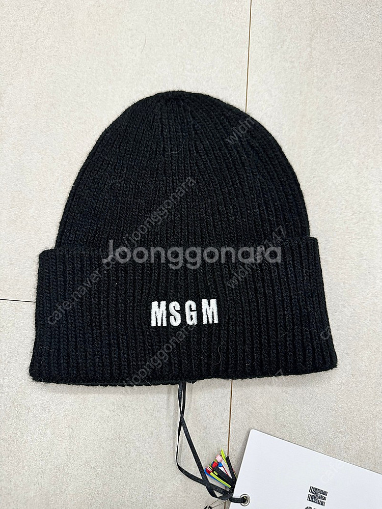 정품 msgm 로고 비니 새상품--0