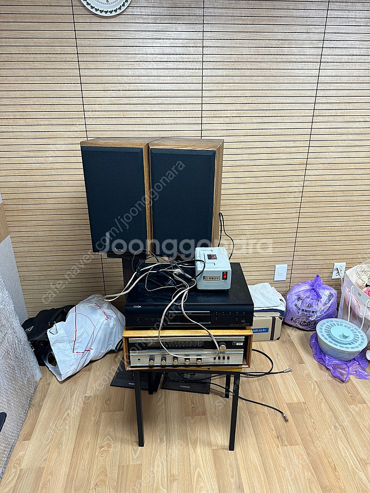 피셔 175+스피커+데논 블루레이 플레이어+변압기--3