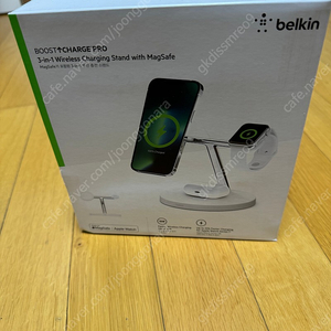 미개봉 새상품 벨킨 맥세이프 belkin 3in1 magsafe 15w wireless charging stand WIZ017kr white