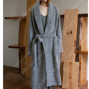 le17 Septembre shawl collar mohair coat