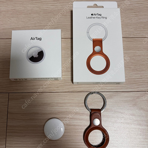 애플 에어태그 + 정품 레더키링 일괄 팝니다.
