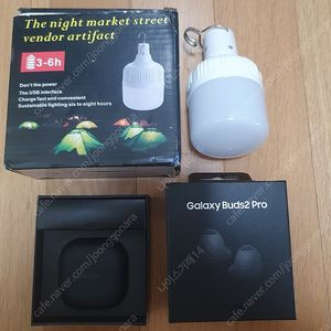 제조년월23년3월)버즈2프로 블랙 , 충전식 LED전구