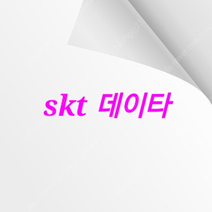 데이타 2기가 팔아요 2천원. skt