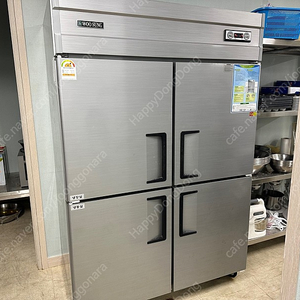 (급처) 우성 4도어 업소용 냉장고 냉장+냉동