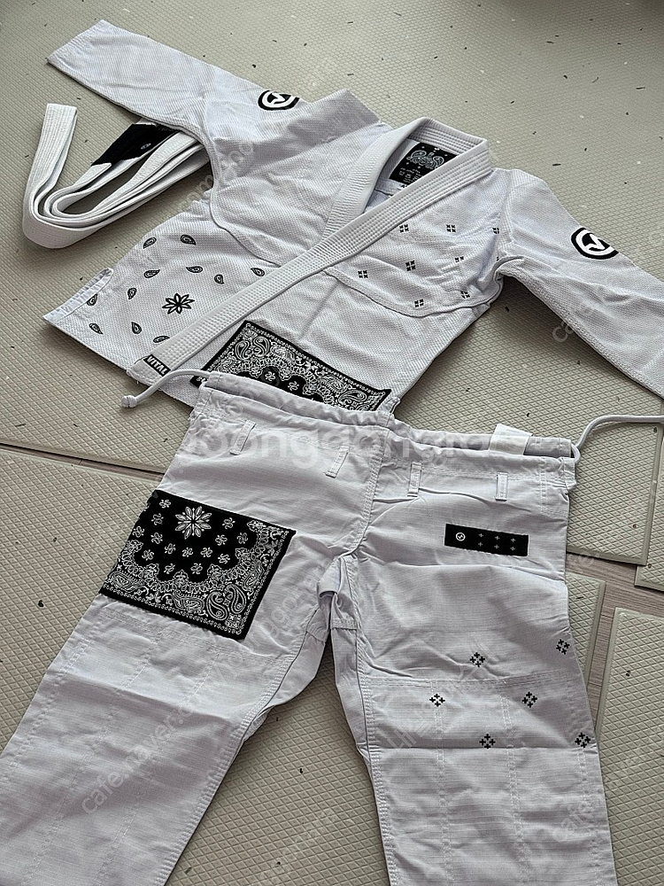 주짓수 도복 바이탈 반다나 도복 화이트, 벨트--0