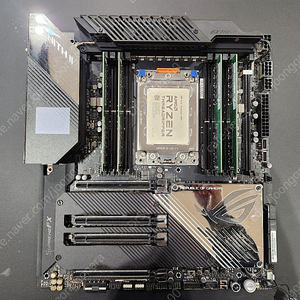 [AMD]라이젠스레드리퍼 3990X + [ASUS] ROG ZENITH II EXTREME + [삼성전자] 데스크탑 DDR4 32GB PC21300 X4 : 128GB판매합니다.
