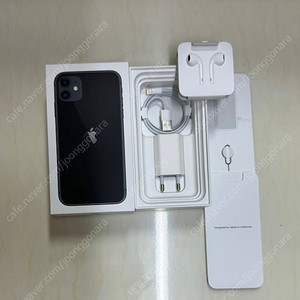 아이폰 충전기,라이트닝 케이블,라이트닝 커넥터 유선 이어팟,아이폰11 박스,투명케이스 [미사용 새상품] 구성품 풀셋트.