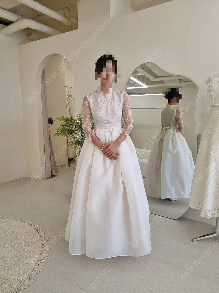 백색지한복 케이드레스 판매합니다~피로연--0