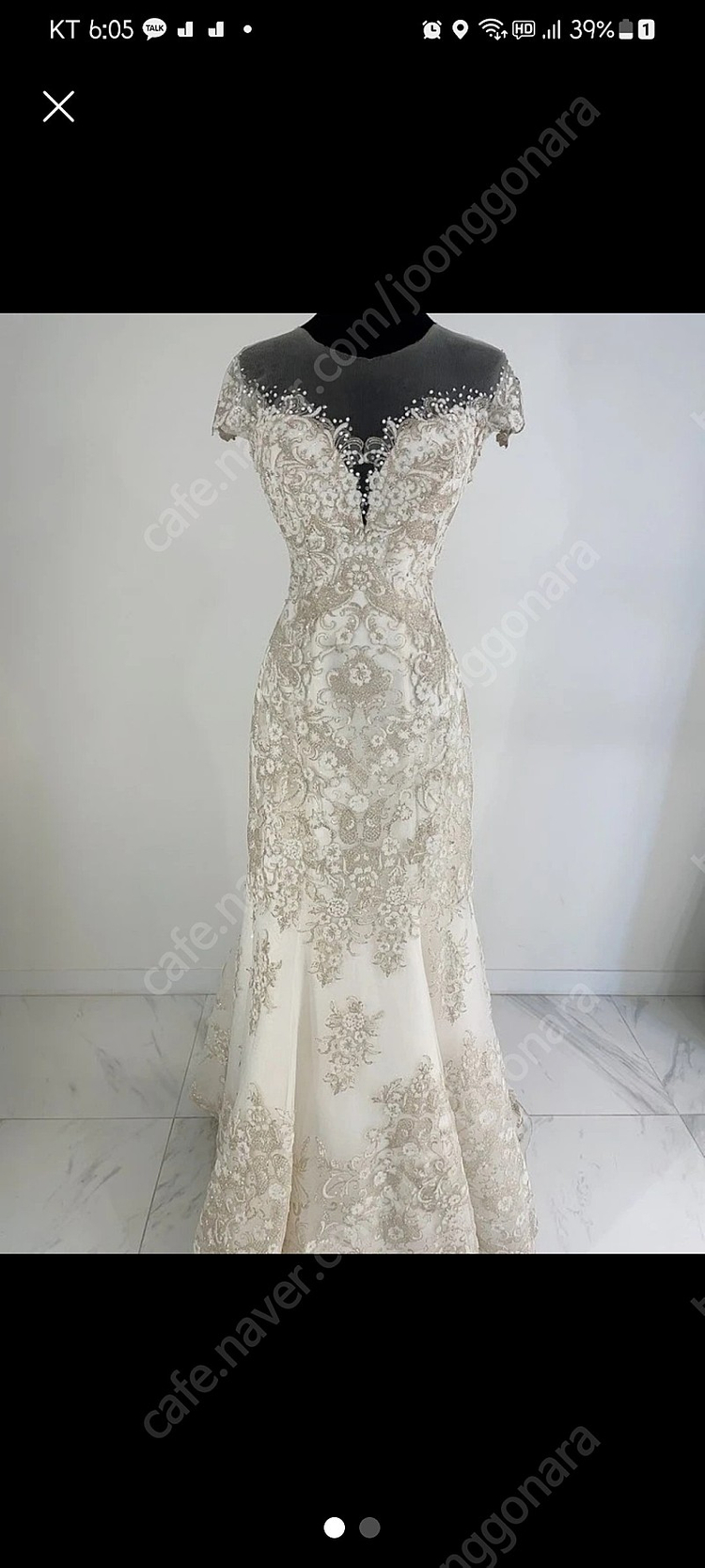 본식 촬영 드레스 . 비즈 머메이드 드레스--0