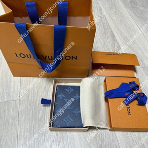 루이비통 모노그램 포켓 남성 카드지갑 (네이비블루) 23fw