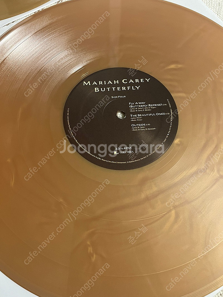 머라이어캐리 Butterfly LP 엘피 앨범--1